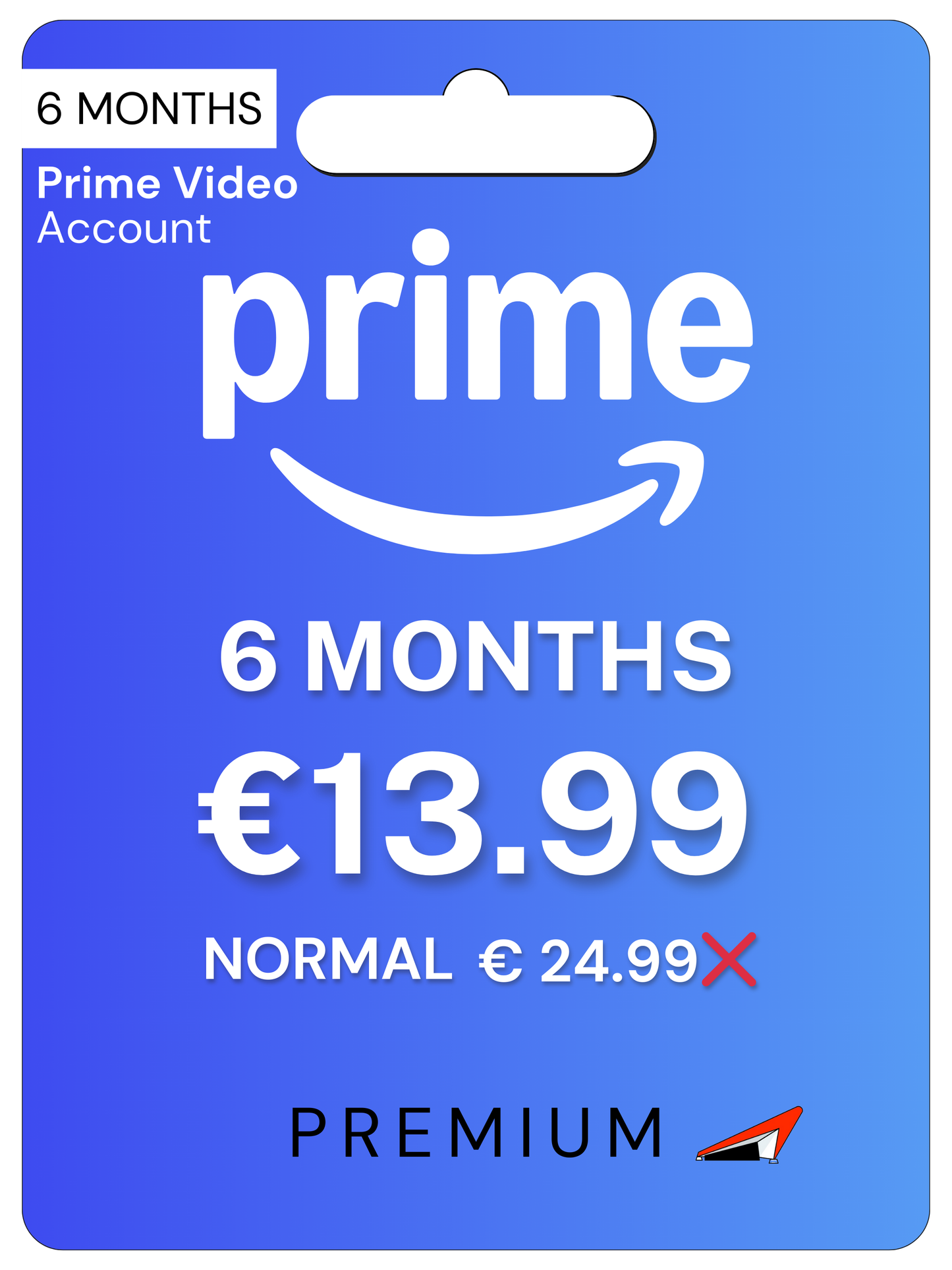 Prime Video Subscription | 6 MONTHS